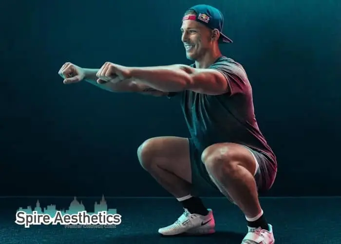 Image of man build leg muscle Chipping Norton through exercise