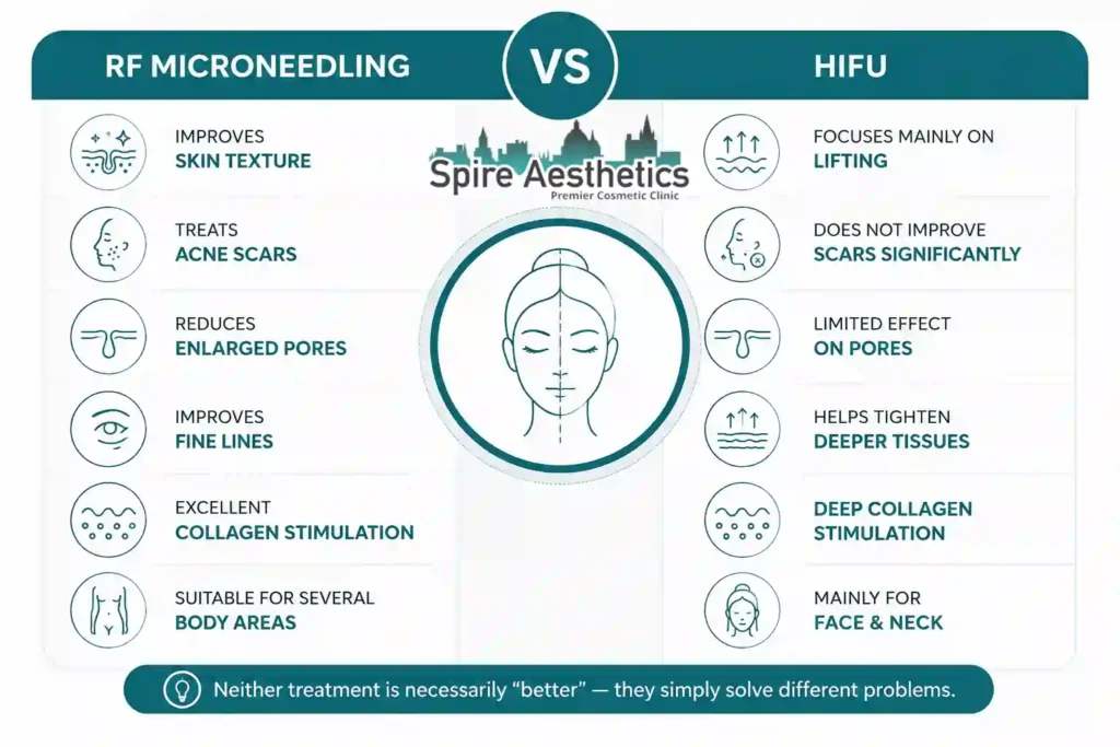 RF Microneedling vs HIFU: Which Treatment Gives Better Results Chipping Norton?